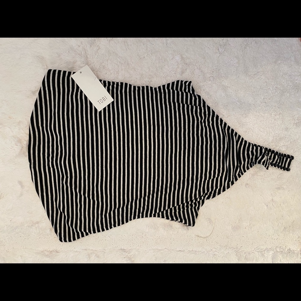 NWT never worn Stripped Bodysuit